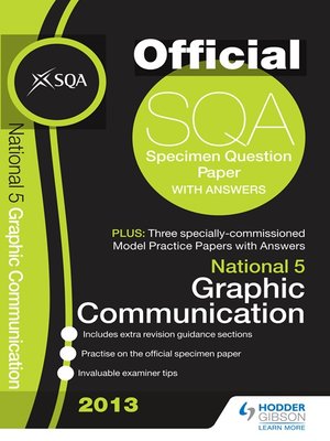 cover image of SQA Specimen Paper 2013 National 5 Graphic Communication and Model Papers